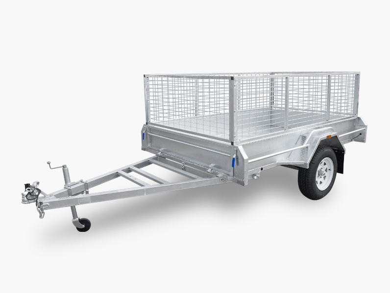 8X5 SINGLE AXLE TRAILER ATM 750KG (300MM SIDE) $1699 - ScottsFRP